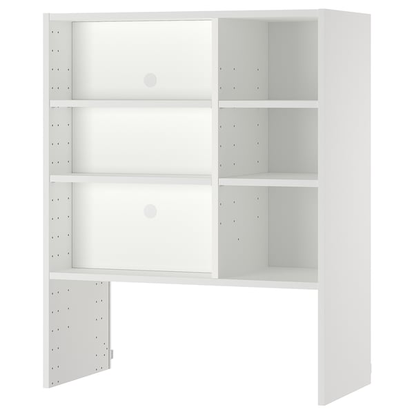 METOD Struct élément mural pr hotte intég, blanc, 80x37x100 cm
