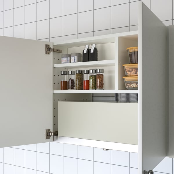 METOD Struct élément mural pr hotte intég, blanc, 80x37x60 cm