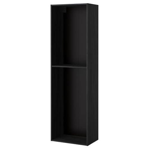 METOD Structure élément armoire, effet bois noir, 60x37x200 cm