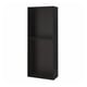 METOD Structure élément armoire, effet bois noir, 80x37x200 cm