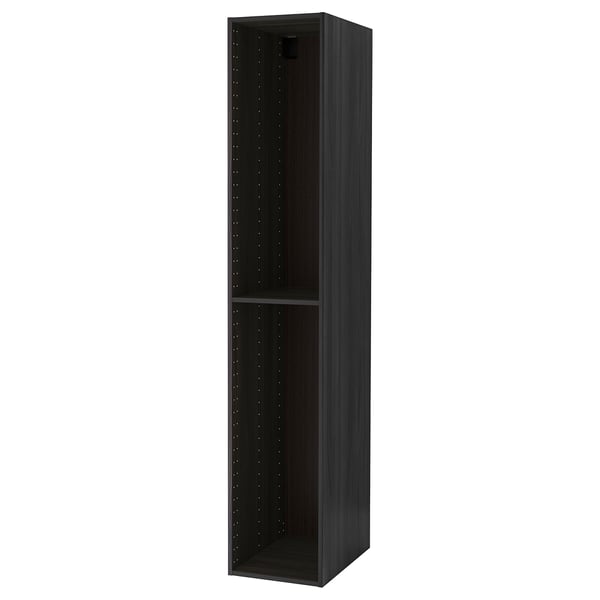 METOD Structure élément armoire, effet bois noir, 40x60x220 cm