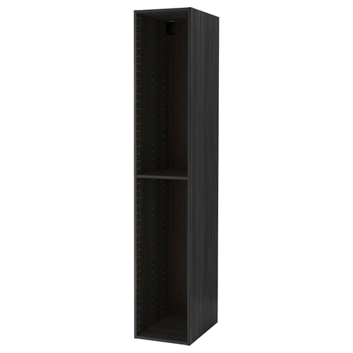 METOD Structure élément armoire, effet bois noir, 40x60x220 cm