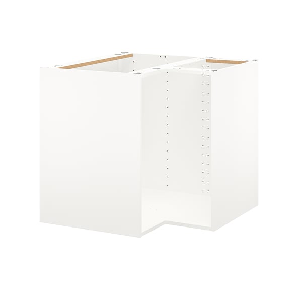 METOD Structure élément bas d'angle, blanc, 88x60x80 cm