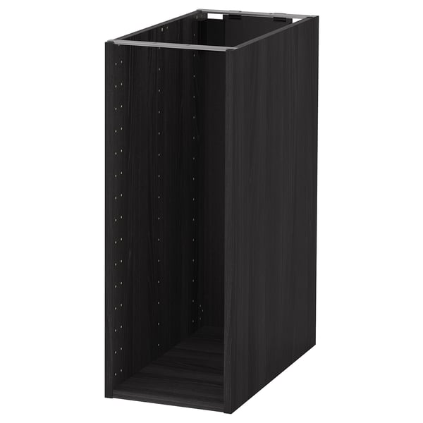 METOD Structure élément bas, effet bois noir, 30x60x80 cm