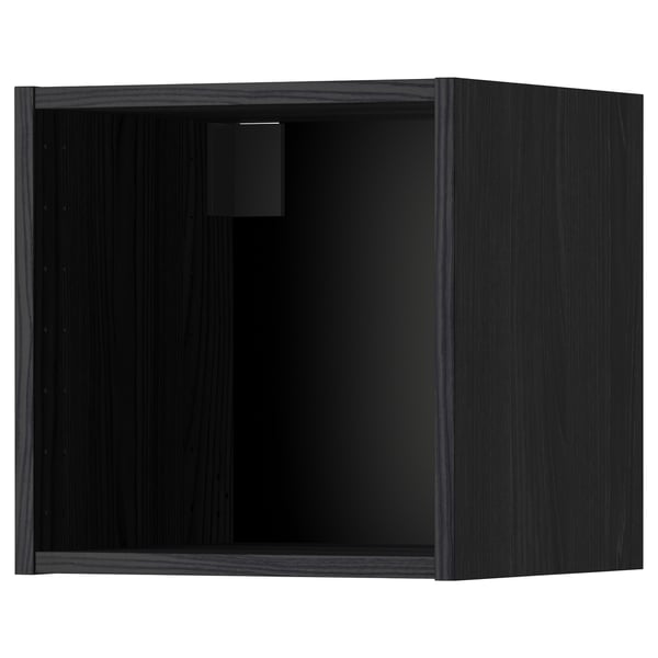 METOD Structure élément mural, effet bois noir, 40x37x40 cm