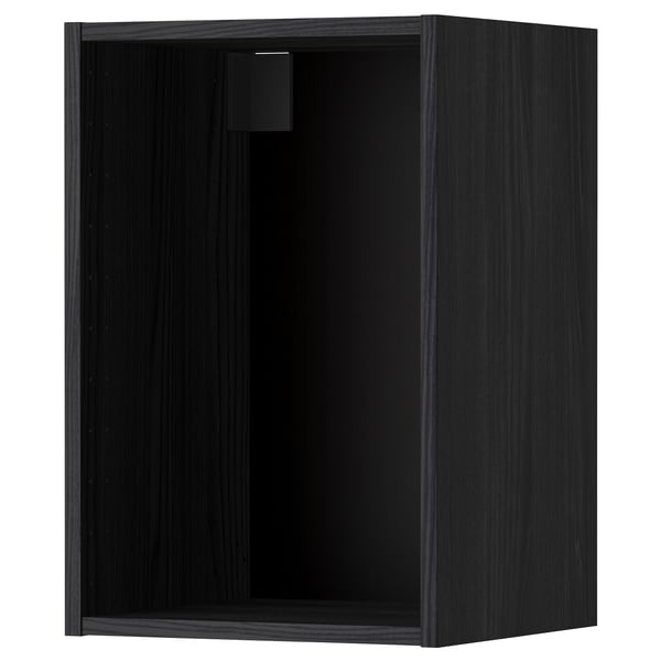 METOD Structure élément mural, effet bois noir, 40x37x60 cm