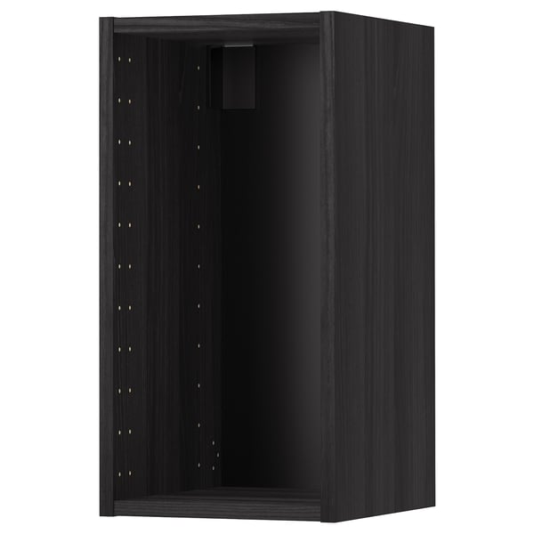 METOD Structure élément mural, effet bois noir, 30x37x60 cm
