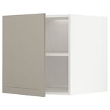 METOD Surmeuble réfr/cong, blanc/Stensund beige, 60x60 cm