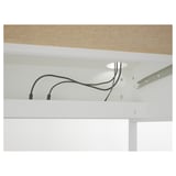 MICKE Bureau, blanc, 142x50 cm