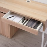 MICKE Bureau, effet chêne blanchi, 105x50 cm