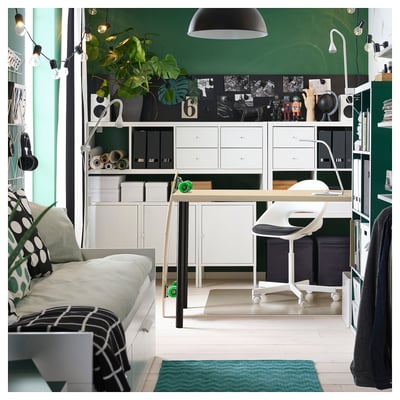 MITTCIRKEL / ADILS Bureau, effet pin noir, 120x60 cm