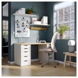 MITTCIRKEL / ALEX Bureau, effet pin blanc, 140x60 cm