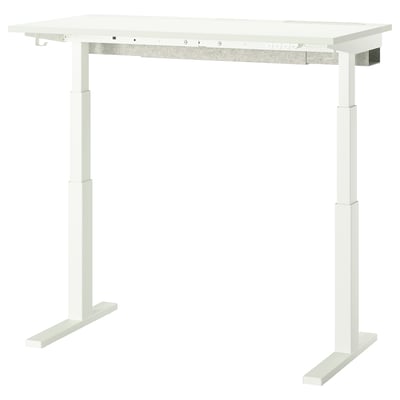 MITTZON Bureau assis/debout, électrique blanc, 120x60 cm