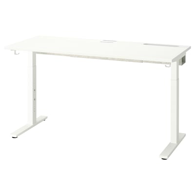 MITTZON Bureau, blanc, 140x60 cm