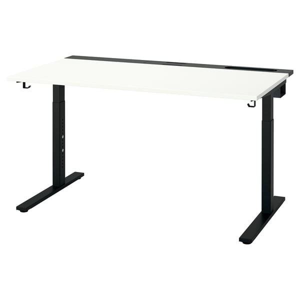 MITTZON Piètement pour bureau, noir, 120/140/160x80 cm