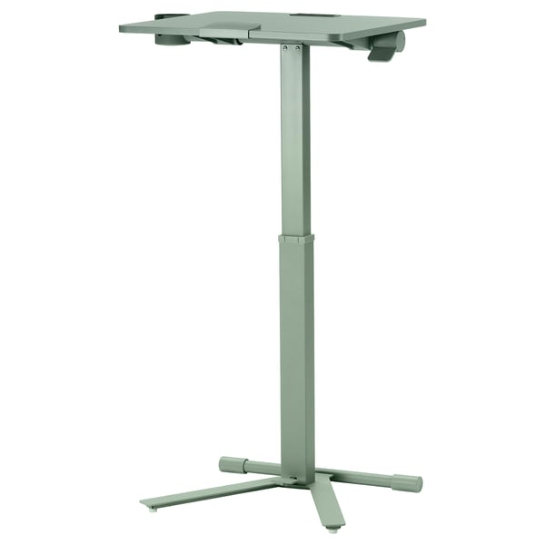 MITTZON Table pour PC portable av roulettes, vert, 66x50 cm