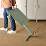 MITTZON Table pour PC portable av roulettes, vert, 66x50 cm