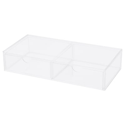MOJAN Rangement maquillage, 2 tiroirs, 25x12 cm