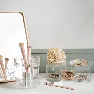 MOJAN Rangement maquillage pivotant, 15 cm