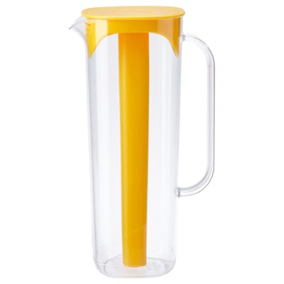MOPPA Pichet avec couvercle, incolore/jaune, 1.7 l