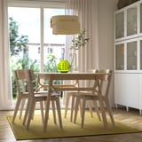 MORUM Tapis tissé à plat, int/extérieur, jaune clair, 160x230 cm