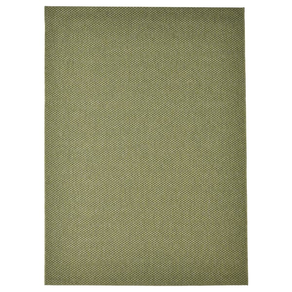 MORUM Tapis tissé à plat, int/extérieur, vert, 160x230 cm