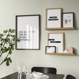 MOSSLANDA Tablette pour photos, motif chêne, 55 cm