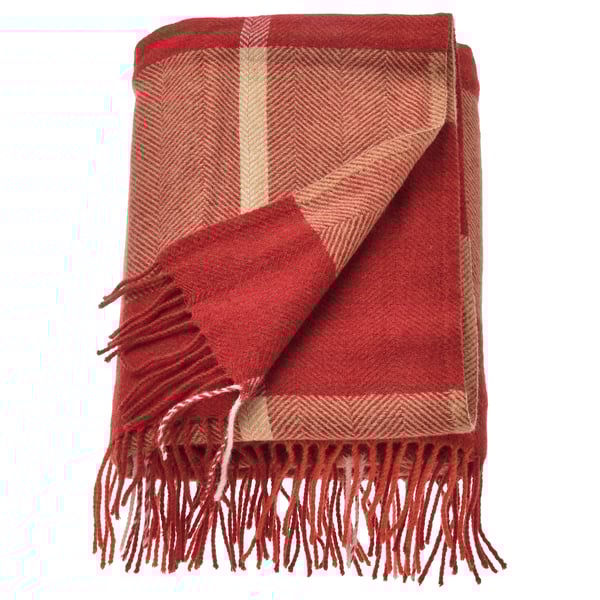 MYRULL Plaid, rouge, 130x170 cm