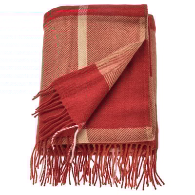 MYRULL Plaid, rouge, 130x170 cm