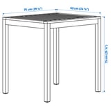 NÄMMARÖ / ENSHOLM Table et 2 chaises, extérieur teinté brun clair/vert, 75 cm