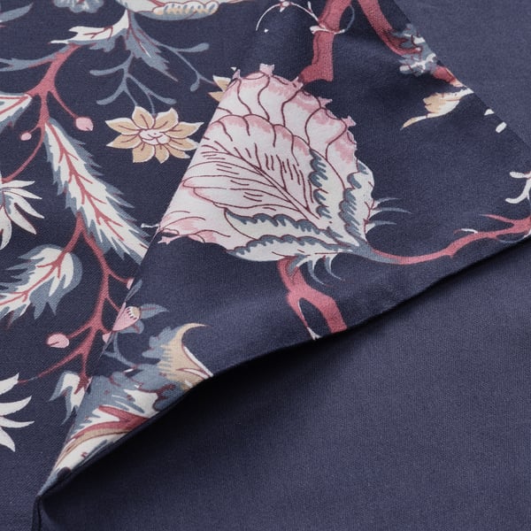 NÄSSELKLOCKA Housse de couette et 2 taies, bleu foncé/multicolore, 240x220/50x60 cm