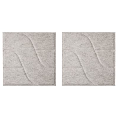 NÄVERHÄGG Panneau acoustique, décoration/gris, 41x41 cm