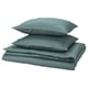 NATTJASMIN Housse de couette et 2 taies, bleu vert, 240x220/50x60 cm