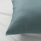 NATTJASMIN Taie d'oreiller, bleu vert, 50x60 cm