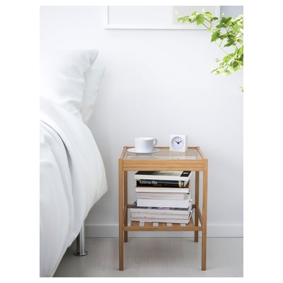 NESNA Table d'appoint, bambou, 36x35 cm