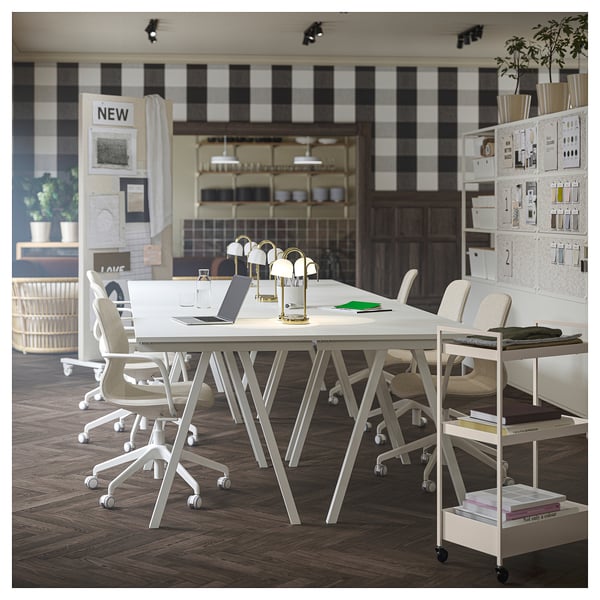 NISSAFORS Desserte, beige, 50.5x30x83 cm