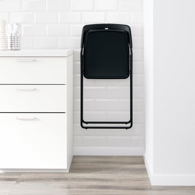 NISSE Chaise pliante, noir