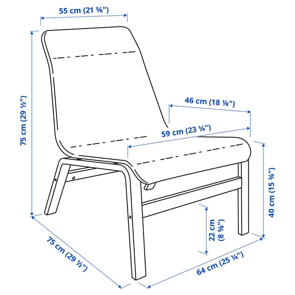 NOLMYRA Fauteuil, noir/noir