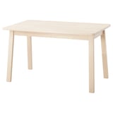 NORRÅKER Table, bouleau, 125x74 cm