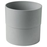 NYPON Cache-pot, intérieur/extérieur gris, 24 cm