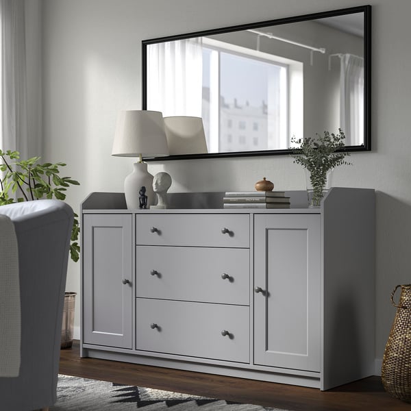 NYPONBUSKE Miroir, noir, 65x135 cm