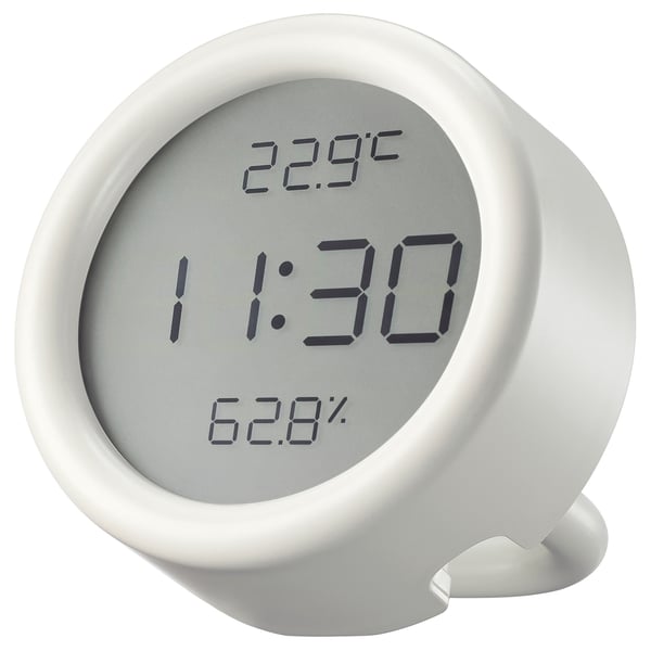 ÖRNVRÅK Horloge av hygro-thermomètre, blanc, 8x3 cm