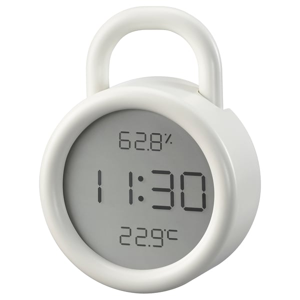 ÖRNVRÅK Horloge av hygro-thermomètre, blanc, 8x3 cm