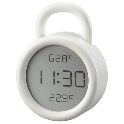 ÖRNVRÅK Horloge av hygro-thermomètre, blanc, 8x3 cm