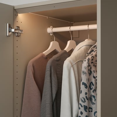ÖVERSIDAN Baguette lumin LED armoire av capt, intensité lumineuse réglable gris-beige, 46 cm
