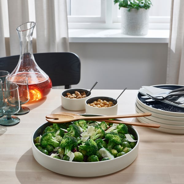 OMBONAD Plat, gris foncé, 29 cm