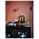 OMBONAD Plat, verre gris, 29 cm