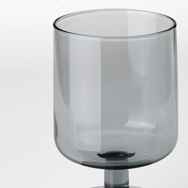 OMBONAD Verre à pied, gris, 32 cl