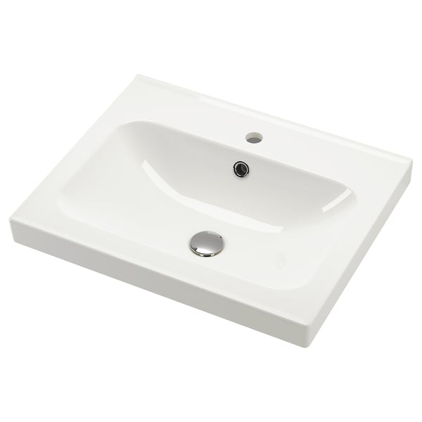 ORRSJÖN Lavabo, blanc, 62x49 cm