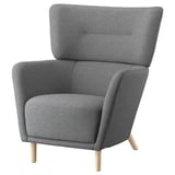 OSKARSHAMN Fauteuil à oreilles, Tibbleby beige/gris